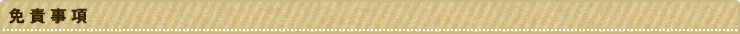 免責事項