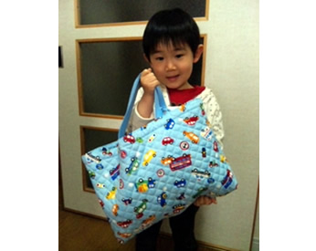 車好きな息子のために作った入園グッズ