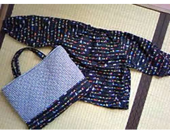 入園バッグとスモック