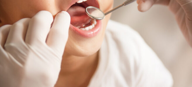 boy having a dental checkup
