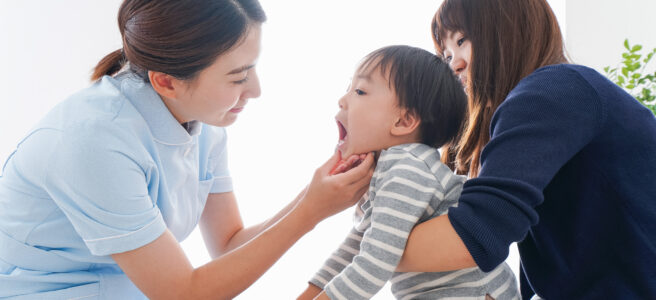 boy having a dental checkup