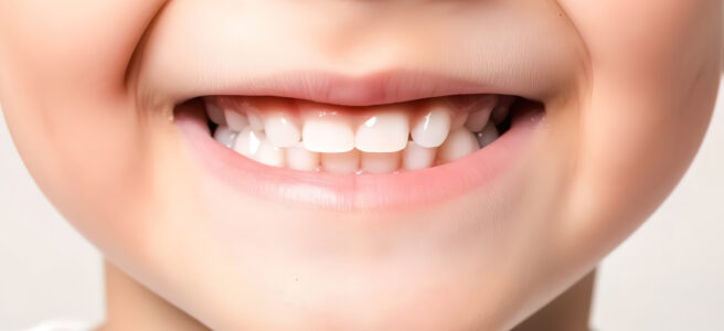 perfect kids smile, happy boy with beautiful white milk toothy smile, child dental care and stomatology, dentistry, generative ai.